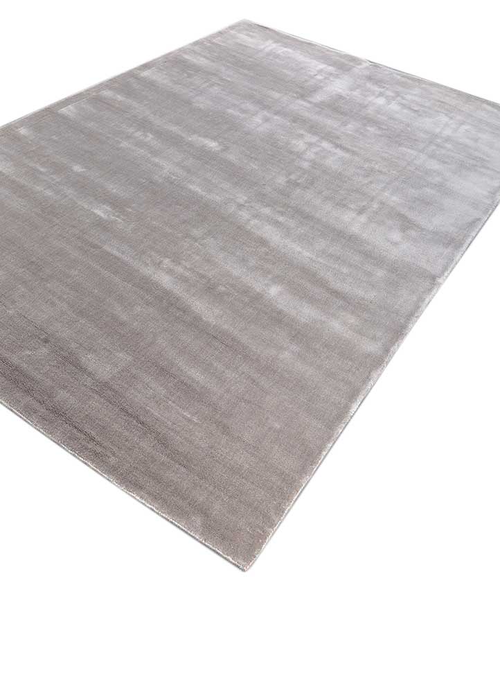 basis grey and black viscose hand loom Rug - FloorShot